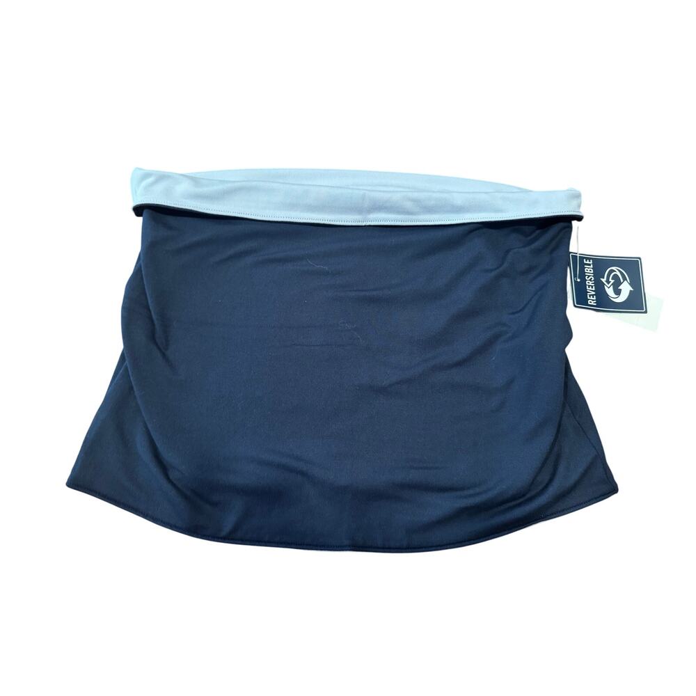 NWT Hollister Y2K  Navy and Light Blue reversible tube top size Large